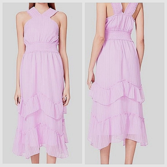 Betsey Johnson Dresses & Skirts - BETSEY JOHNSON Shadow Strip Dress in Lilac